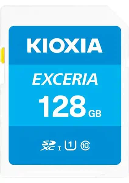 Kioxia 128GB EXCERIA SDXC UHS-1 Class 10 Hafıza Kartı Yüksek Kapasite ve Güvenilirlik