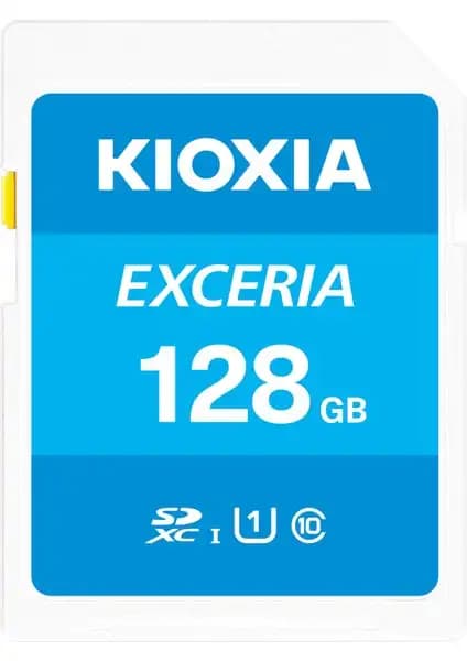 Kioxia 128GB EXCERIA SDXC UHS-1 Class 10 Hafıza Kartı Yüksek Kapasite ve Güvenilirlik