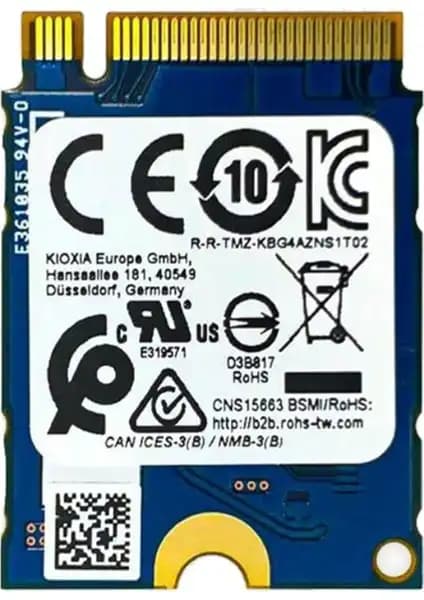 Kioxia Bg4 KBG40ZNS256G 256GB M.2 NVMe SSD Performans ve Güvenilirlik Sunar