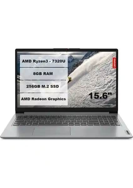Lenovo Ideapad AMD Ryzen 3 ile Hafif ve Güçlü Taşınabilir Dizüstü Bilgisayar