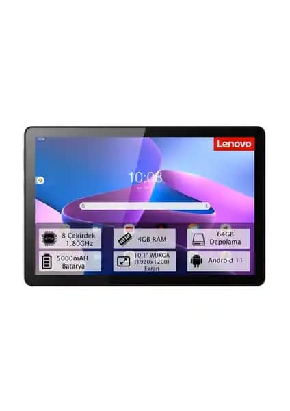 Lenovo Tab M10 TB328FU: Modern Tasarım ve Yüksek Performanslı Çok Yönlü Tablet