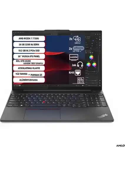 Lenovo ThinkPad E16 Gen 1: Güçlü Performans ve Dayanıklı Tasarım Özellikleri