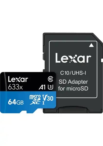 Lexar 633X 64GB MicroSDXC Hafıza Kartı: Yüksek Hız ve Güvenilirlik Özellikleri