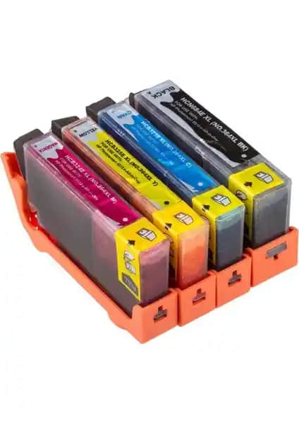 Lexmark ve HP Photosmart 5510 için yüksek kapasiteli garantili muadil kartuş seti