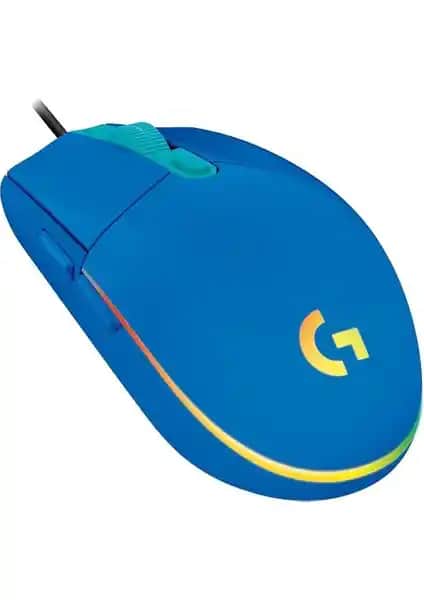 Logitech G G203 Lightsync Mavi Oyun ve Günlük Kullanım İçin Yüksek Performanslı Fare
