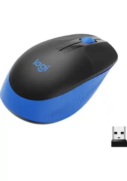 Logitech M191 Büyük Boy Kablosuz Mouse 1000 DPI Ergonomik Tasarım ve Uzun Pil Ömrü
