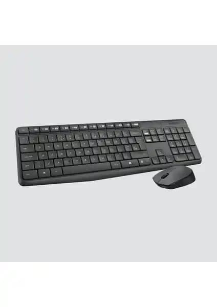 Logitech MK235 Kablosuz Türkçe Klavye ve Mouse Seti Dayanıklı ve Ergonomik Tasarım