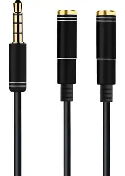 Microcase 3.5 mm Çift Çıkışlı Kulaklık Çoğaltıcı Kablo Kullanım ve Özellikleri