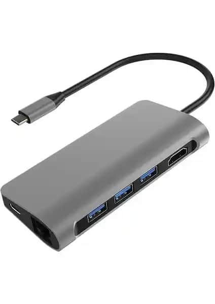 Mobitell Type-C 8 in 1 Çok İşlevli Çoklu Bağlantı Adaptörü Özellikleri ve Uyumluluğu