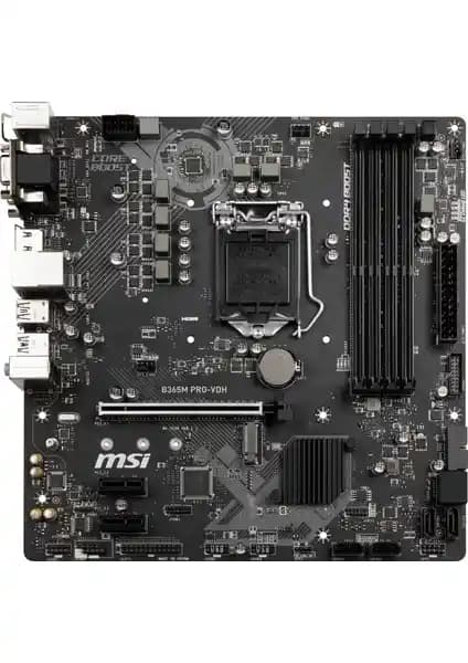 MSI B365M PRO-VDH Anakart: Yüksek Performans ve Çok Yönlü Bağlantı Seçenekleri