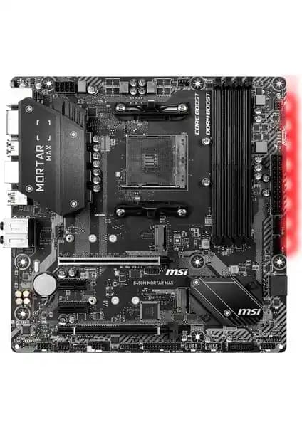 MSI B450M MORTAR MAX Anakart: Orta Seviye Güçlü ve Çok Yönlü Anakart Özellikleri