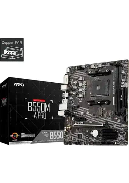 MSI B550M-A Pro DDR4 Anakartı: Kompakt ve Performanslı Bütçe Dostu Anakart Seçeneği