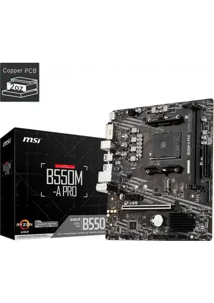 MSI B550M-A Pro DDR4 Anakartı: Kompakt ve Performanslı Bütçe Dostu Anakart Seçeneği
