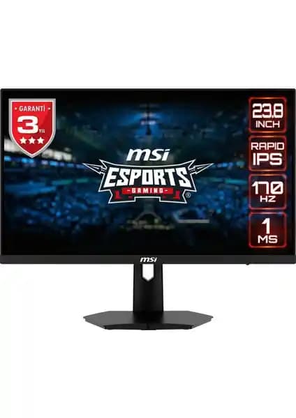 MSI G244F 23.8 İnç Oyun Monitörü Yüksek Performans ve Göz Sağlığı Özellikleriyle