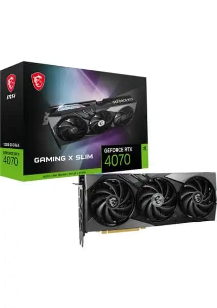 MSI GeForce RTX 4070 GAMING X SLIM 12G: Güçlü ve Verimli Oyun ve Grafik Kartı Özellikleri