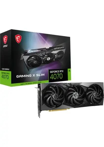 MSI GeForce RTX 4070 GAMING X SLIM 12G: Güçlü ve Verimli Oyun ve Grafik Kartı Özellikleri