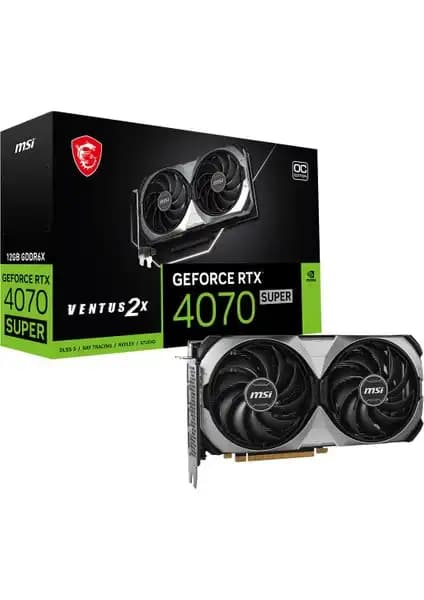 MSI GeForce RTX 4070 Super 12G VENTUS 2X OC ile yüksek performans ve gelişmiş soğutma özellikleri