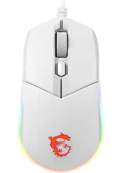 MSI Gg Clutch GM11 Beyaz Oyun Faresi: Yüksek Performans ve Estetik Özellikler