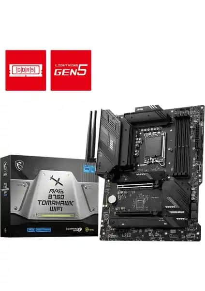 MSI MAG B760 TOMAHAWK WiFi Anakartı: Yüksek Performans ve Modern Teknolojiler