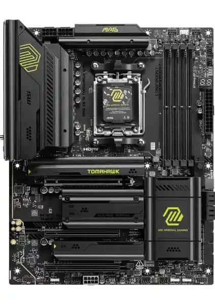 MSI MAG X870 TOMAHAWK Wi-Fi Anakartı: Yüksek Performans ve Estetik Özellikler