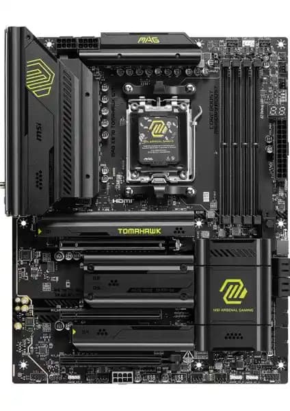 MSI MAG X870 TOMAHAWK Wi-Fi Anakartı: Yüksek Performans ve Estetik Özellikler