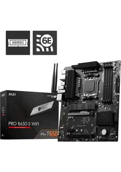 MSI MB PRO B650-S WIFI AM5 DDR5 Anakart: Yüksek Performans ve Çok Yönlülük Sunan Profesyonel Seçenek