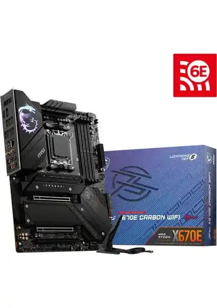 MSI MPG X670E CARBON WIFI DDR5 Anakartı Yüksek Performans ve Güncel Teknolojilerle Donatılmış