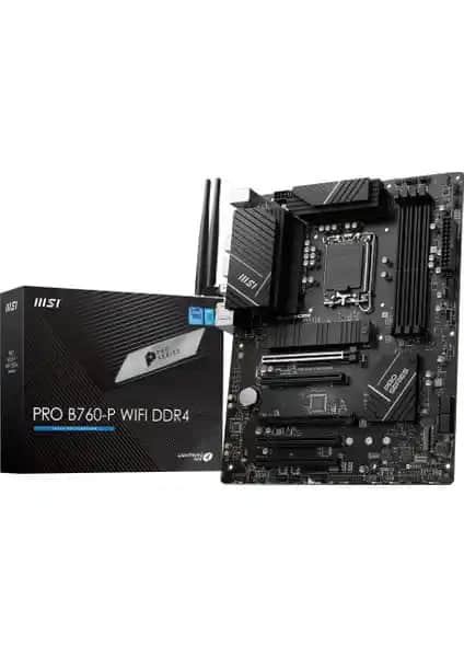 MSI PRO B760-P WIFI DDR4 Anakart: Yüksek Performans ve Güvenilirlik İçin Uygun Seçenek