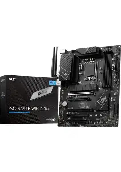 MSI PRO B760-P WIFI DDR4 Anakart: Yüksek Performans ve Güvenilirlik İçin Uygun Seçenek
