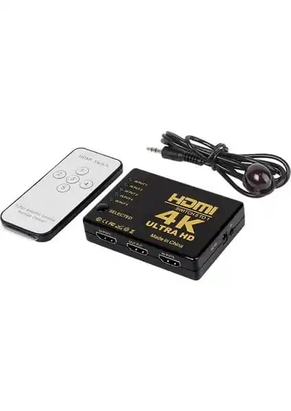 Onten Kablosuz 5 Port HDMI Switch ile Çoklu Cihaz Bağlantısı ve Yüksek Çözünürlük Desteği