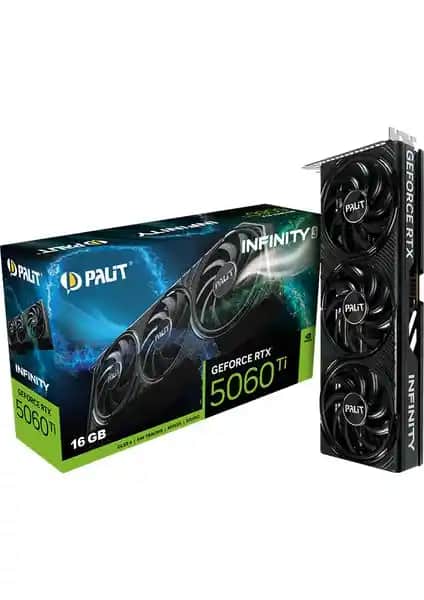 Palit GeForce RTX 5060 Ti 16GB ekran kartı yüksek performans ve dayanıklılık sağlayan gelişmiş özellikler
