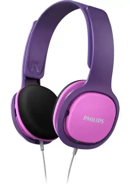Philips SHK2000PK Kablolu Çocuk Kulaklığı Güvenlik ve Konfor İçin Uygun Tasarım