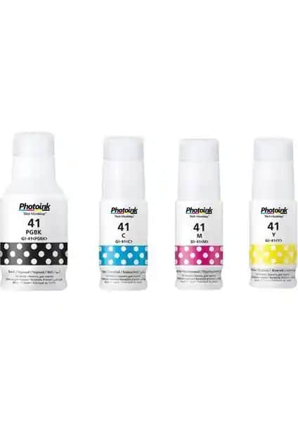 Photoink Canon G Serisi Uyumlu Mürekkep Seti Yüksek Kapasiteli ve Güvenilir Baskı Çözümü