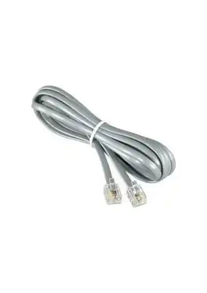 Platoon Qpoint RJ11 Hazır Fabrikasyon Telefon Kablosu 5 Metre Güvenilir Bağlantı Çözümü