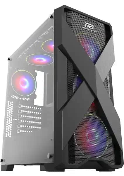 PowerBoost VK-E03C USB 3.0 ATX Mesh Ring RGB Fan Siyah Kasa Detaylı İnceleme ve Özellikler