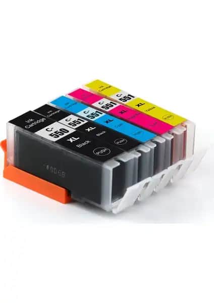 Ppt Premium Canon Pixma MG6450 Uyumlu 5 Renk Yüksek Kapasiteli Muadil Kartuş Seti