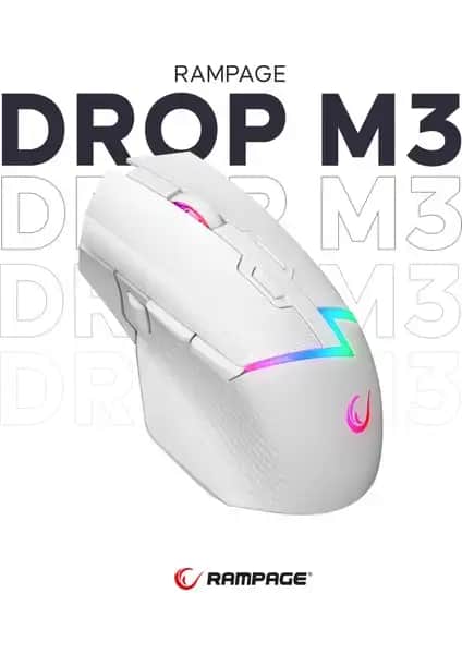 Rampage Drop M3 Beyaz RGB Oyuncu Mouse İnceleme ve Özellikleri Detaylı Analiz