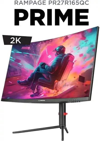 Rampage Prime PR27R165QC: Yüksek Performanslı 27 İnç Oyun ve Profesyonel Monitör