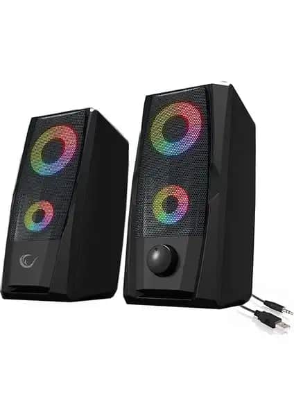 Rampage RMS-X9 2.0 RGB Işıklı Multimedia Oyuncu Hoparlörü Detaylı İnceleme ve Özellikleri