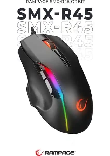 Rampage SMX-R45 ORBIT RGB LEDli Makrolu 6400 DPI Drag Click Gaming Pro Oyuncu Mouse İncelemesi