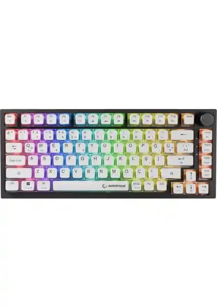 Rampage Zenith Pro Siyah Oyuncu Klavyesi Yüksek Performans ve Özelliklerle Donatılmış