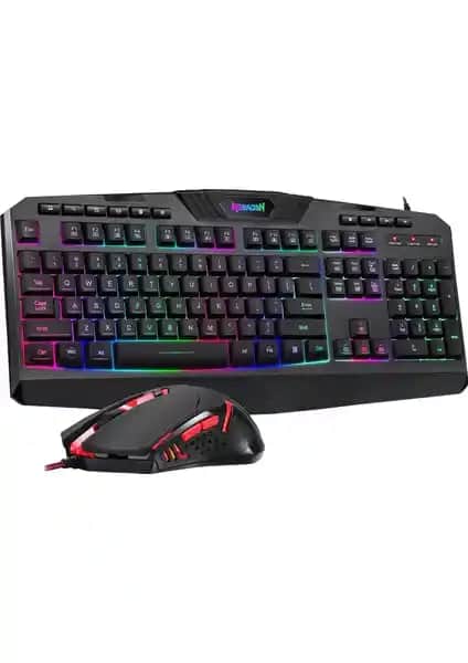 Redragon S101-3 Kablolu Türkçe Q RGB Oyuncu Klavyesi ve Mouse Seti Performans ve Tasarım Özellikleri