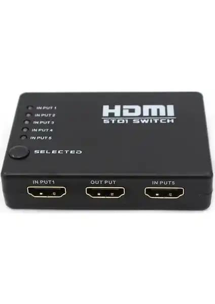 S-Line 5 Port HDMI Switch ile Gelişmiş Bağlantı ve Kullanım Kolaylığı Sağlayın