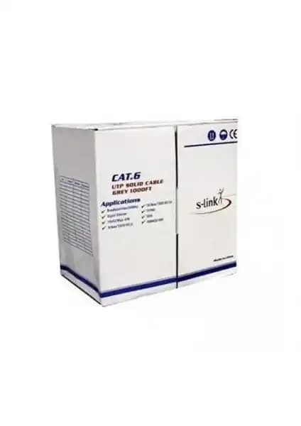 S-Link Sl-Cat608 Cat6 24Awg CCA 305Metre Kablo Güçlü ve Güvenilir Ağ Çözümü