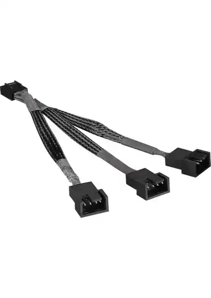 S-Link SLX-F301 3to1 4Pin Fan Birleştirme Kablosu 10cm örgülü yüksek performans