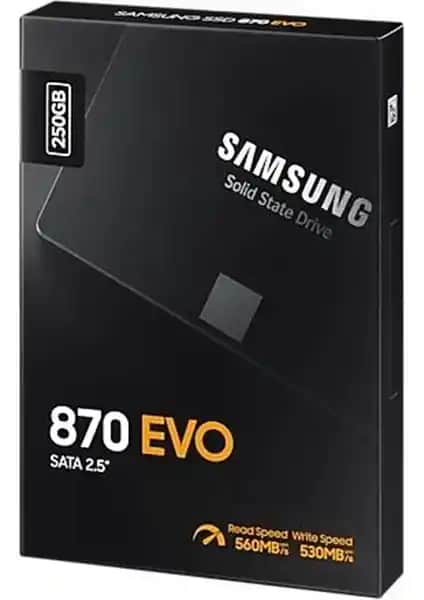 Samsung 870 Evo 250GB SSD ile Güçlü ve Güvenilir Veri Depolama Çözümü