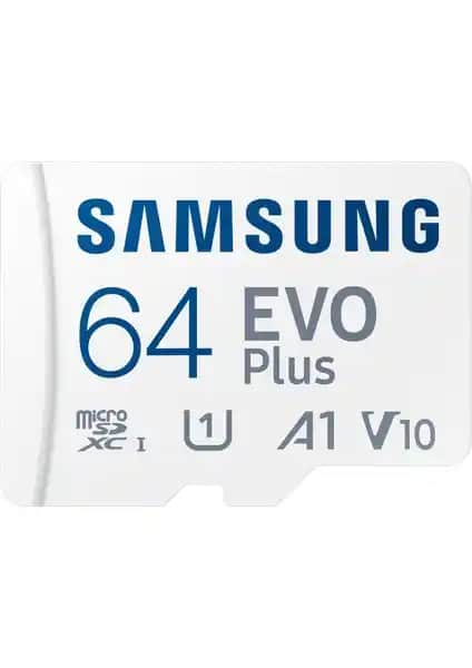 Samsung Evo Plus 64GB MicroSD Hafıza Kartı: Yüksek Performans ve Dayanıklılık Sağlayan Güçlü Depolama Çözümü