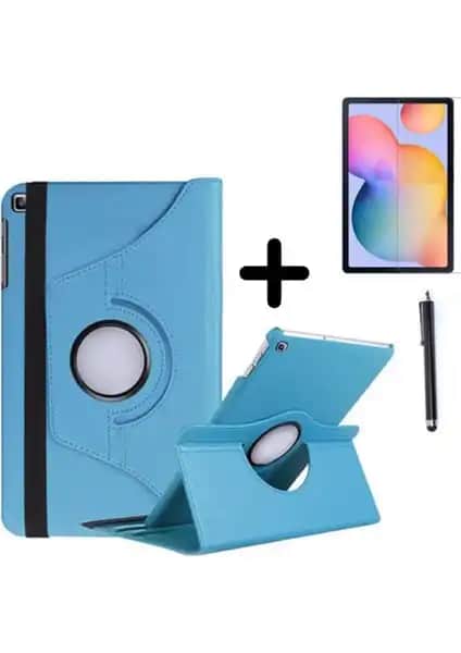 Samsung Galaxy Tab A7 Lite için dayanıklı ve çok yönlü dönebilir kılıf ve aksesuar seti