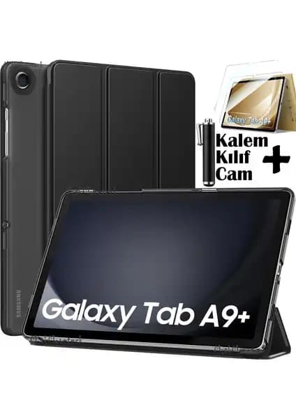 Samsung Galaxy Tab A9 Plus 11 İnç için Kılıf ve Seti Güçlü Koruma Şık Tasarım