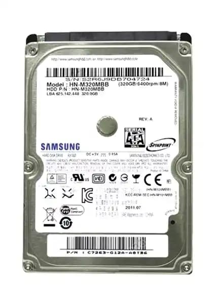 Samsung HN-M320MBB 320 GB 2.5 İnç HDD: Güçlü ve Ekonomik Depolama Çözümü